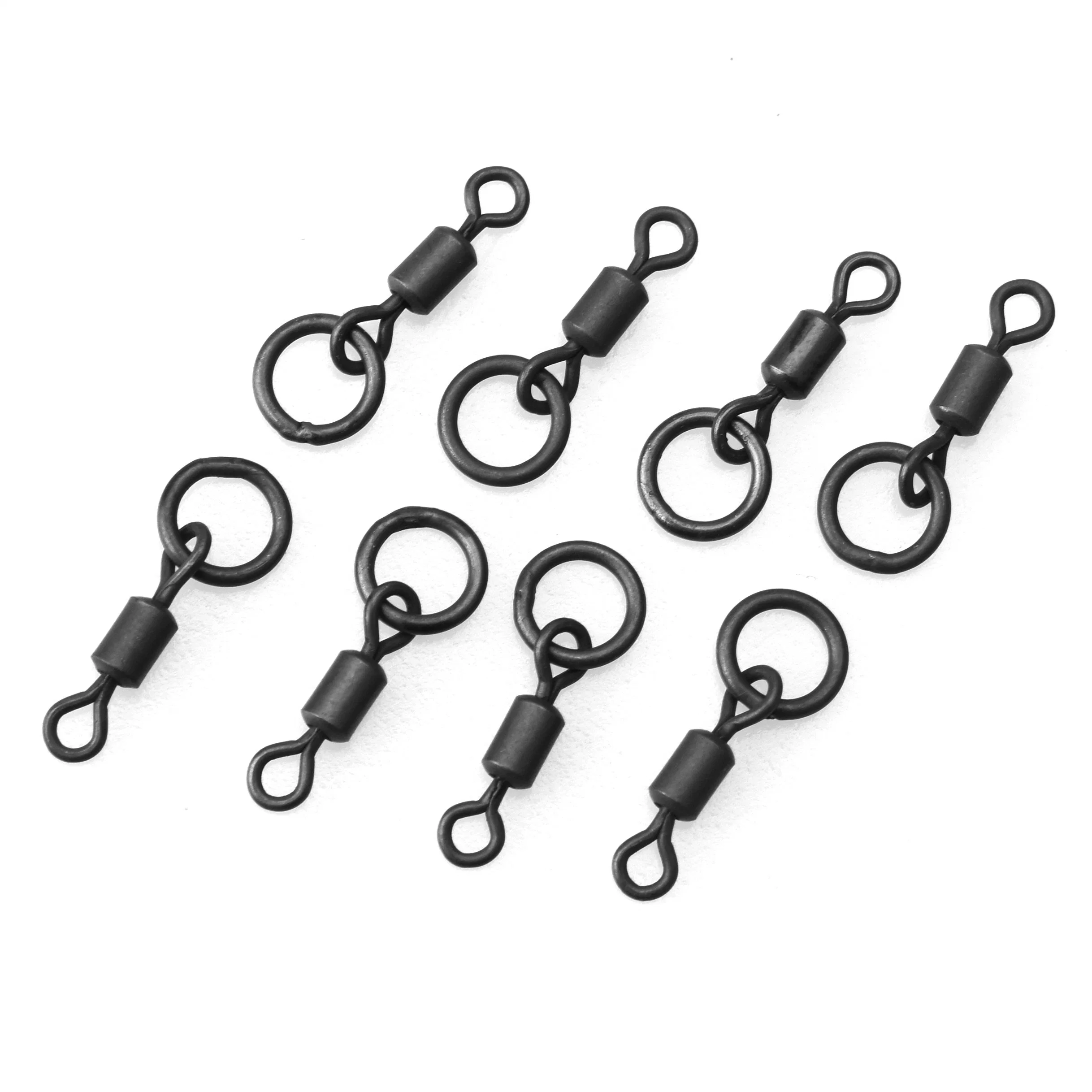 Long Body Rolling Swivel with Solid Ring Fishing Swivel