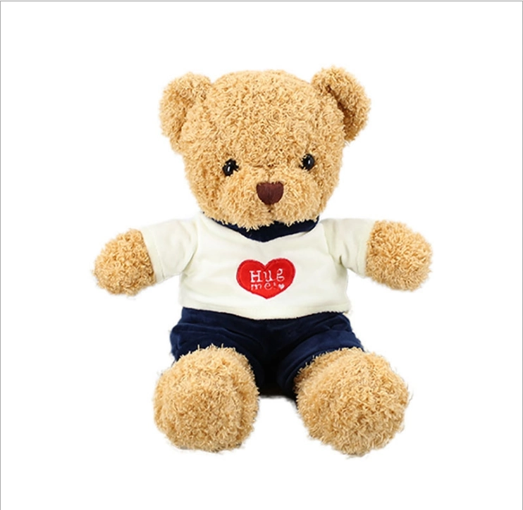 New Teddy Bear Doll Plush Toy Ground Push Cloth Children Gift Custom Logo