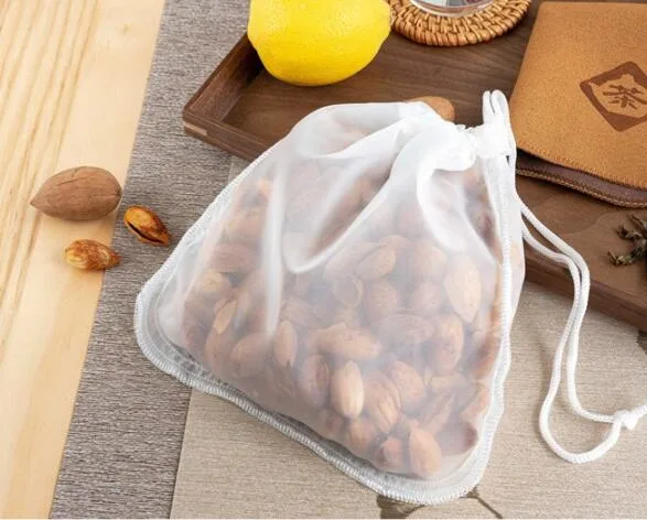 Nylon Organic Cotton Hemp Nut Milk Filter Bag for Liquid Filtration