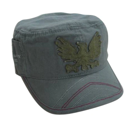 Enzyme Washed Chino Twill Vintage Embridery or Printing Custom Cadet Hat