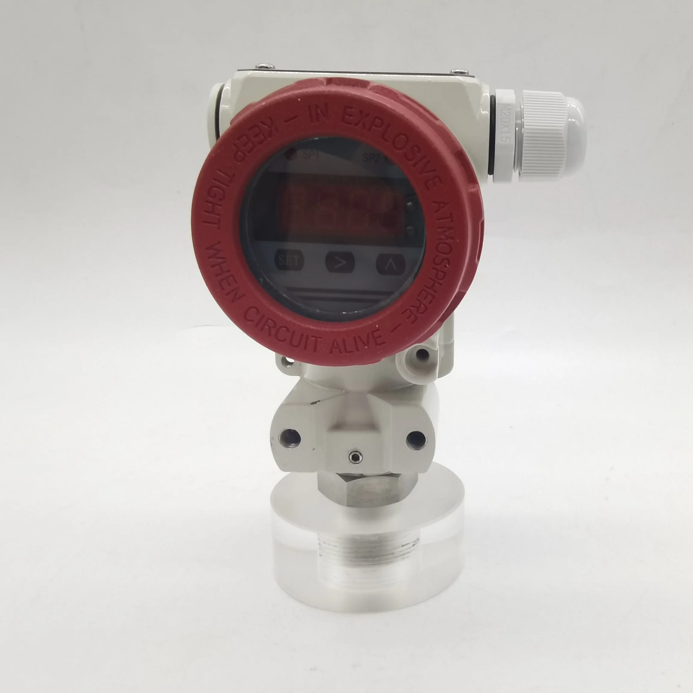 2088 Die-Cast Aluminum Housing Back Connection Digital Pressure Gauges Pressure Manometer