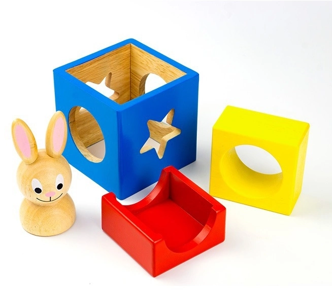 Bunny Boo Hide-and-Seek Board Game Wooden Toy for Children