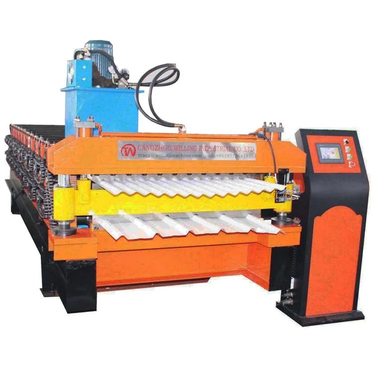 Double Layer Roofing Tile Roll Forming Machine Metal Roofing Roll Forming