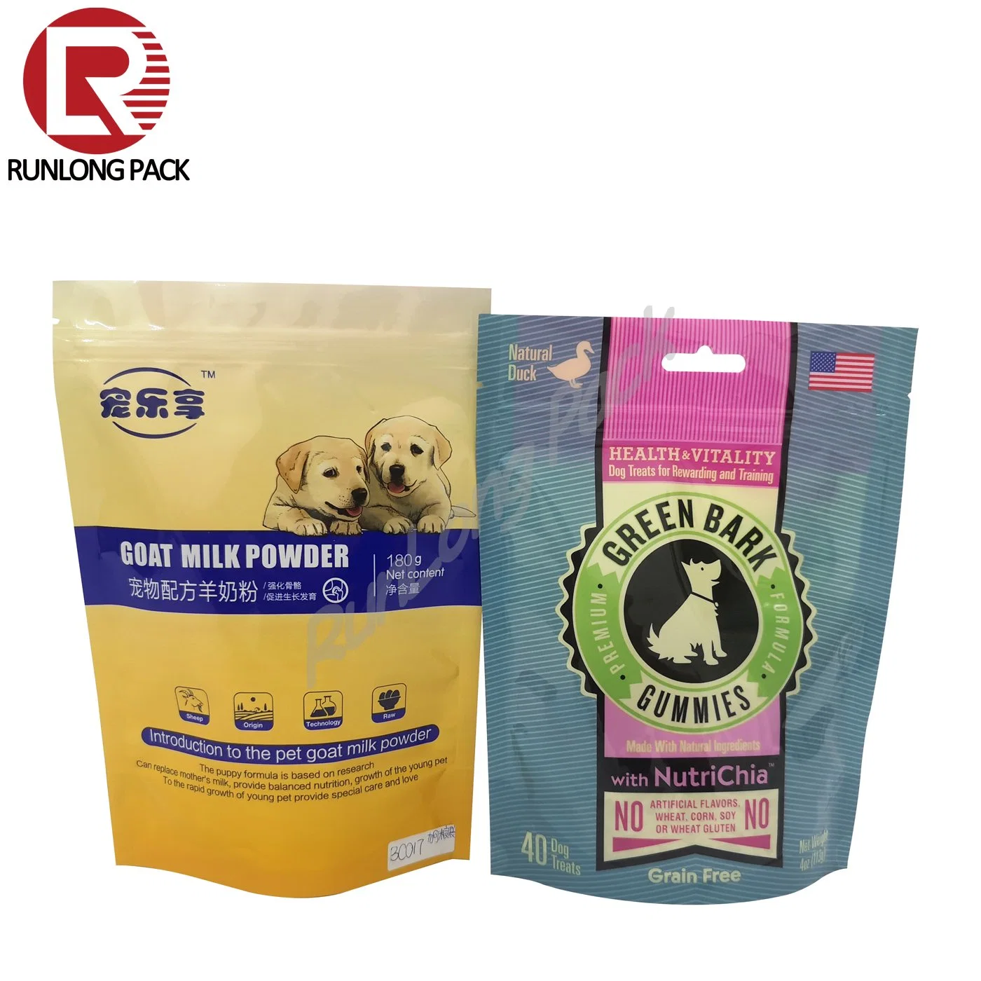 L'humidité Pet à fermeture ZIP chien chat en plastique Sacs de l'emballage alimentaire