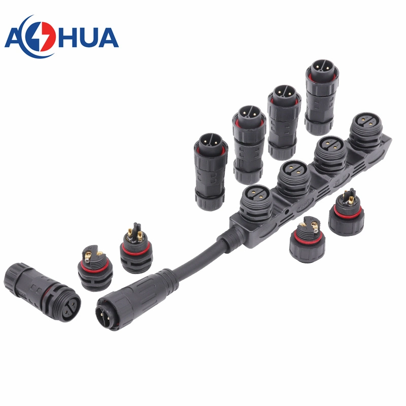 M20 F Shaped 1 to 3 Way IP67 Wire 1 in 3 out Sockets LED Strip Light Cable Waterproof Wire Splitter F Connector