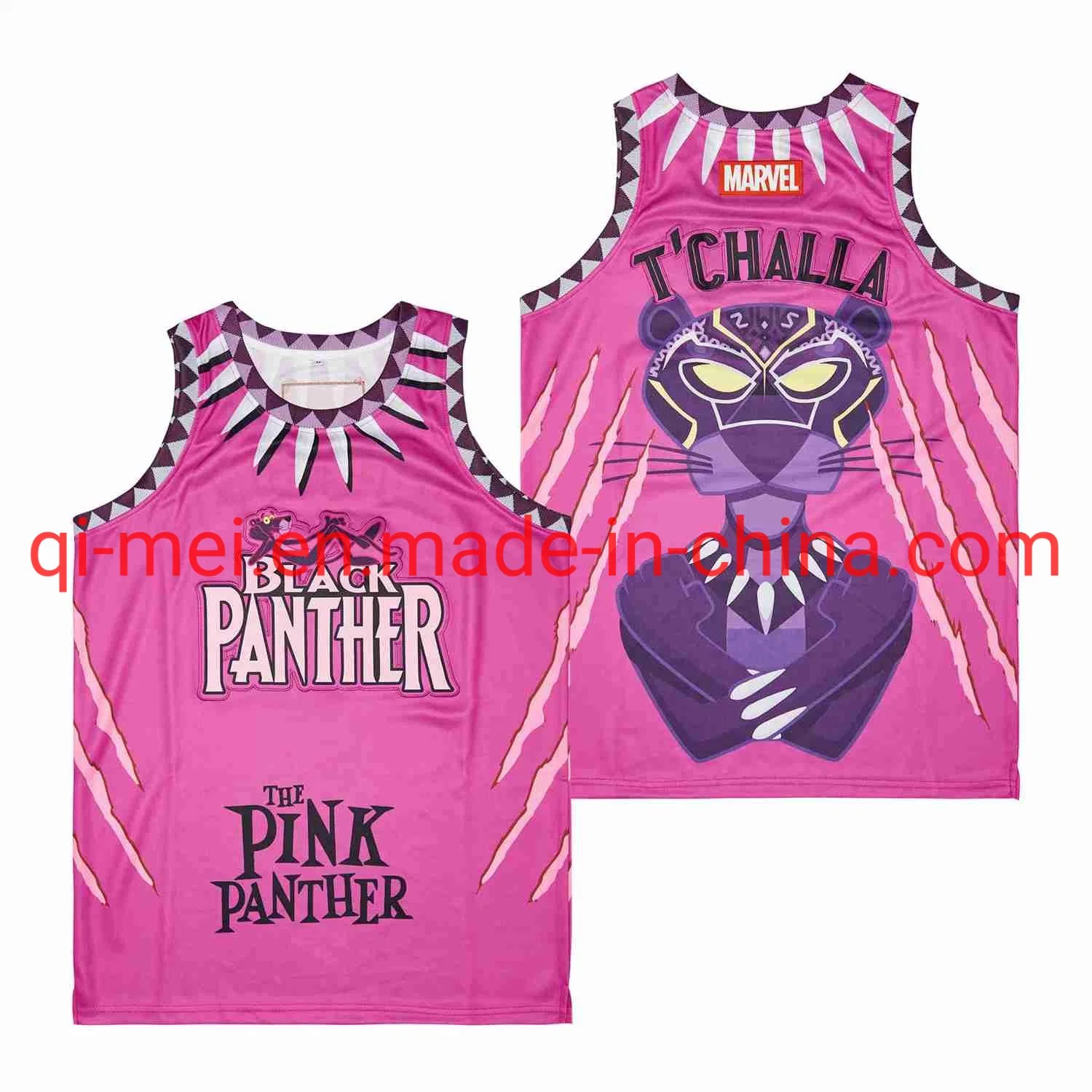 Wholesale/Supplier Pink Panther #3 Miami Vice Heat Special Edition Authentic Headgear Classics N-Ba Basketball Jerseys