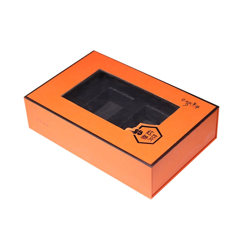 Ginseng Gift Box Window Opening Paper Gift Packaging Box Drawer Paper Box for Health Products