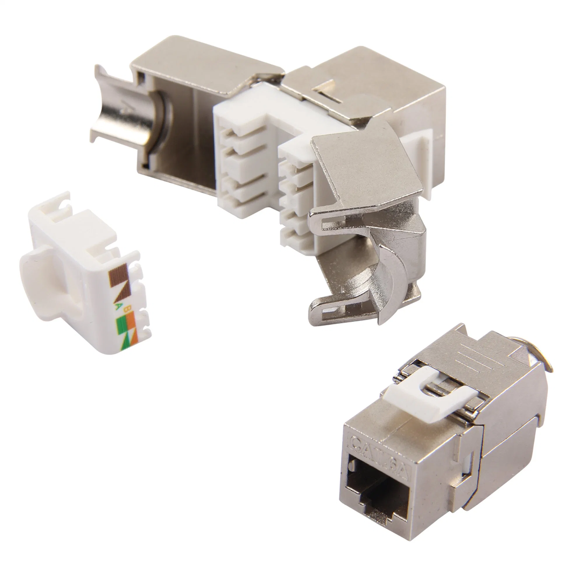 CAT6A Modular Cat 6 Network RJ45 FTP STP Toolless CAT6 Keystone Jack