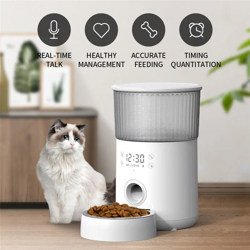 Hot Saling M80 LED Display Pet Bowls & Feeders Dog Food Storage Pet Feeder Dry Food Pet Automatic Feeder for Cat