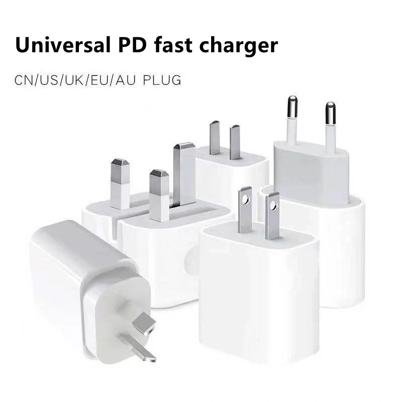 Original para iPhone Cargador rápido Tipo C EU 18W pared Conector macho de cargador PD USB-C adaptador de corriente para iPhone 12 PRO Max 116original para iPhone tipo de cargador rápido