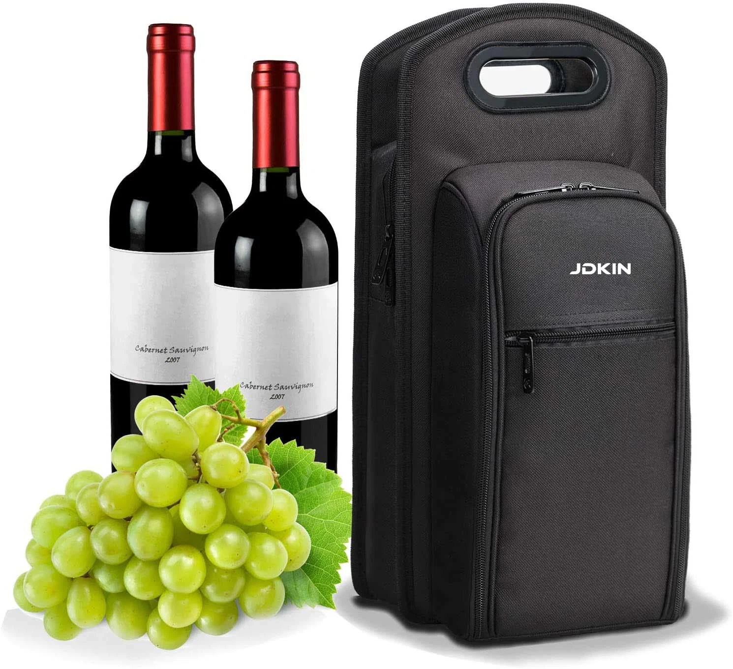 Wine Travel Bag and Insulated Wine Carrier Tote Carrying Cooler Bag