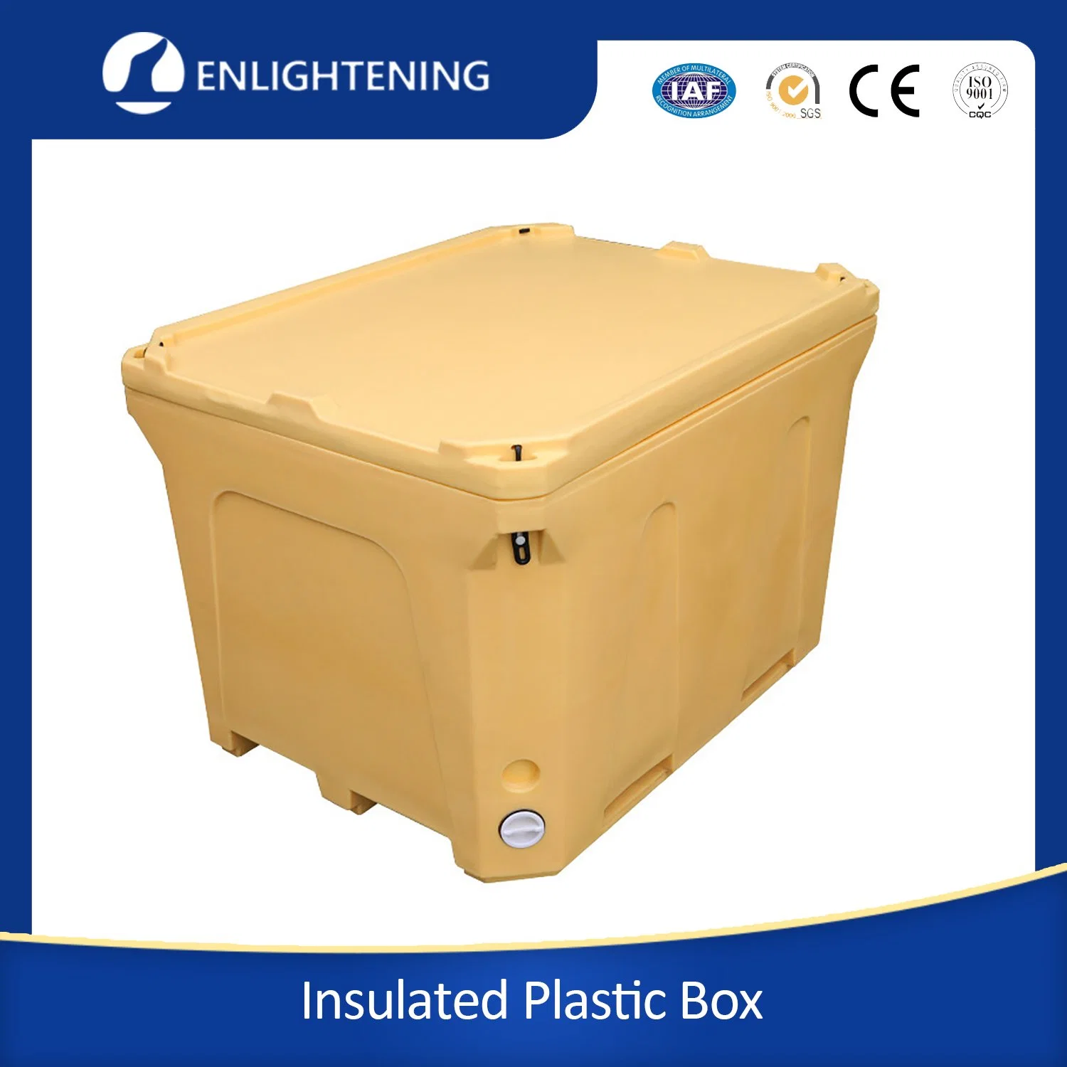 Polyethylene Material Adiabatic Cooling Insulated Fish Container