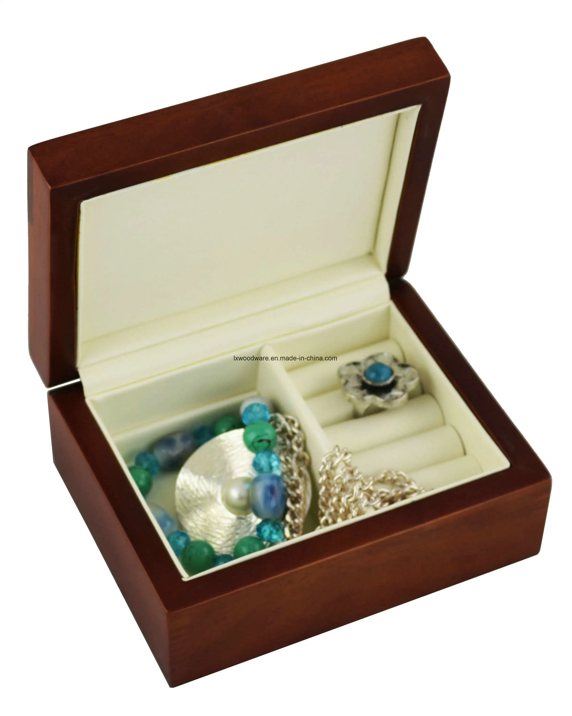 Satin Finish Wooden Jewelry Watch Souvenir Packing Storage Gift Box for Promotion