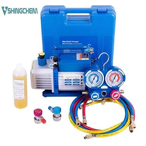 Refrigeration AC Compressor Dual Stage Hand Vacuum Pump