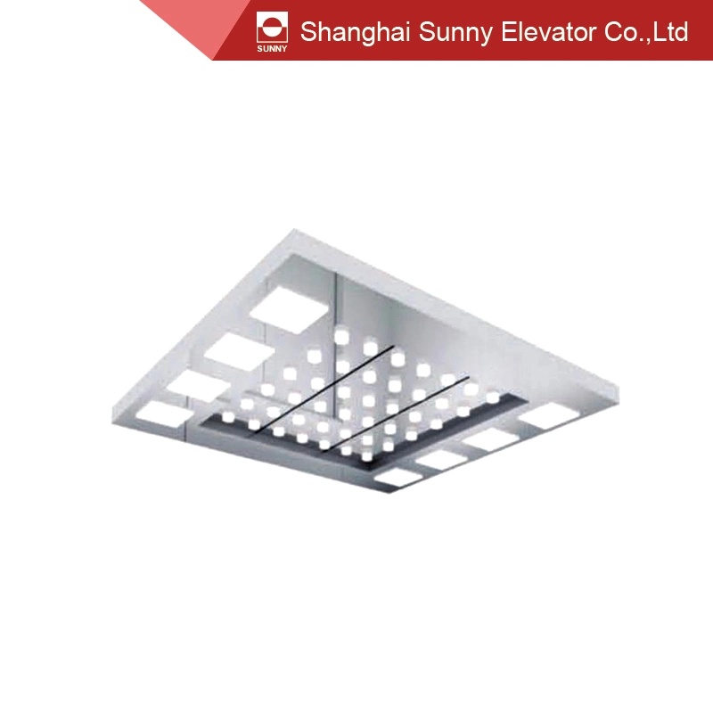 Etched Design Decorative Stainless Steel Elevator Ceiling Light Panel