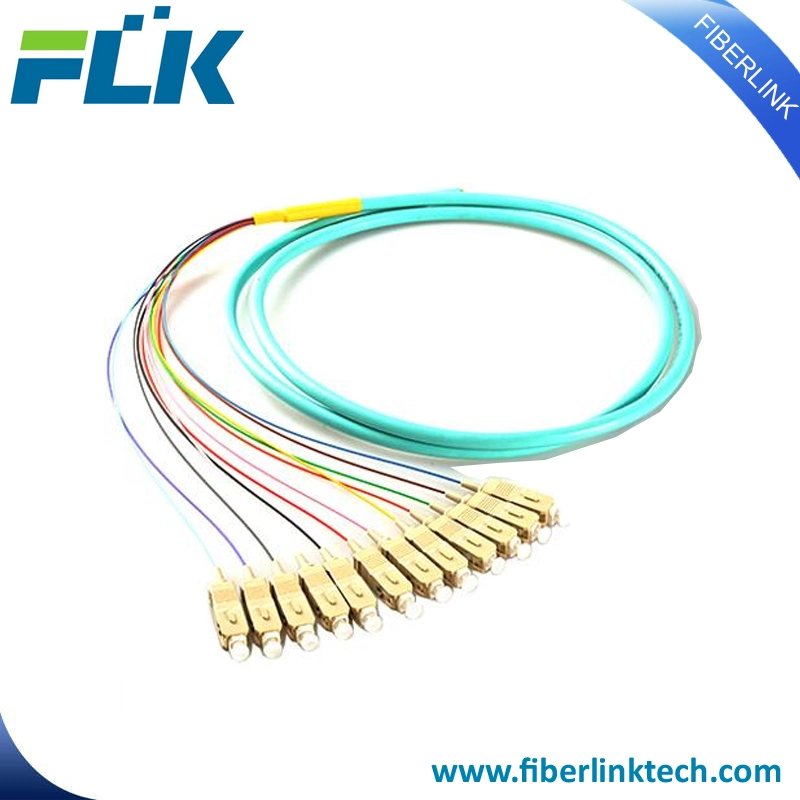 FTTH/FTTX 12 Colors Sc/LC/APC/Upc Cable Fiber Optical/Optic Multi-Pigtail