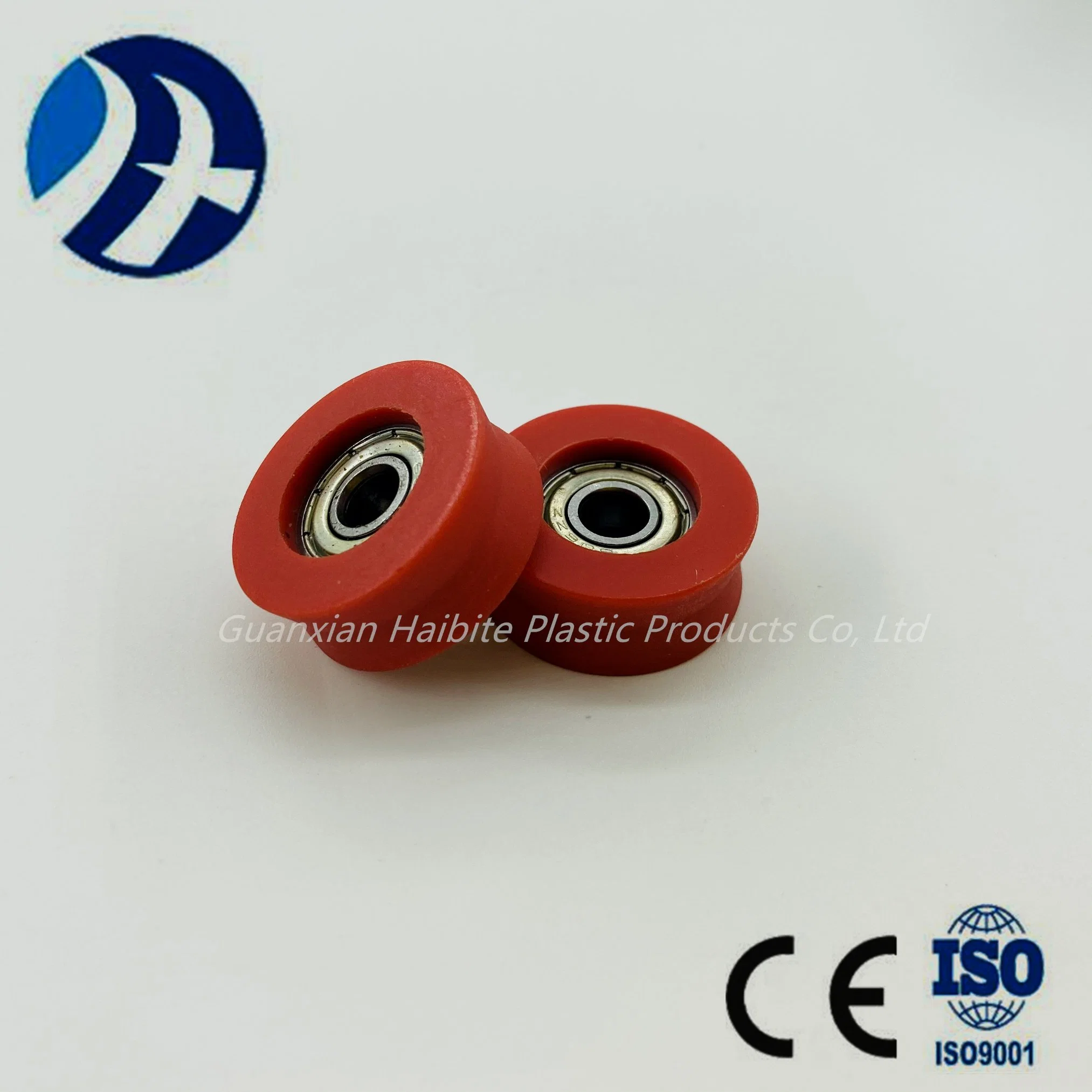 V-Type 6*27*11*25.5mm Equipment Accessories Roller Plastic Pulley Wheel with Bearingwear Resistance