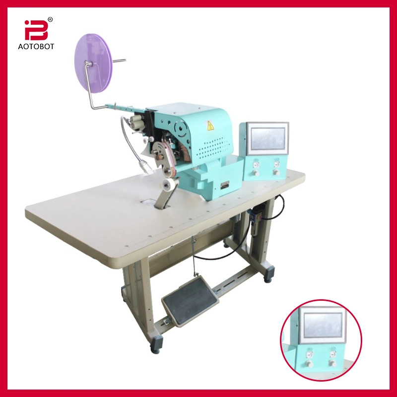 Roller Style Edge Fold-Over Seamless Hemming Strip Machine for Sports Wear