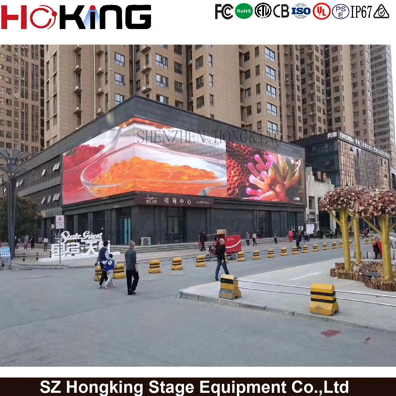 Outdoor Wateproofing P6 192X192mm LED Digital Display (CE/FCC/RoHS/EMC)