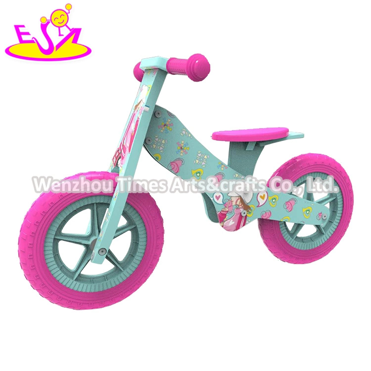 Hot Sale Activity Wooden Pink Balance Bike for Kids W16c262