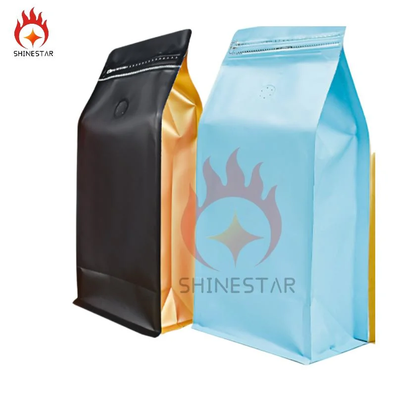 Factory Custom Stand up Plastic Packing Bag with Zipper for Packaging Coffee