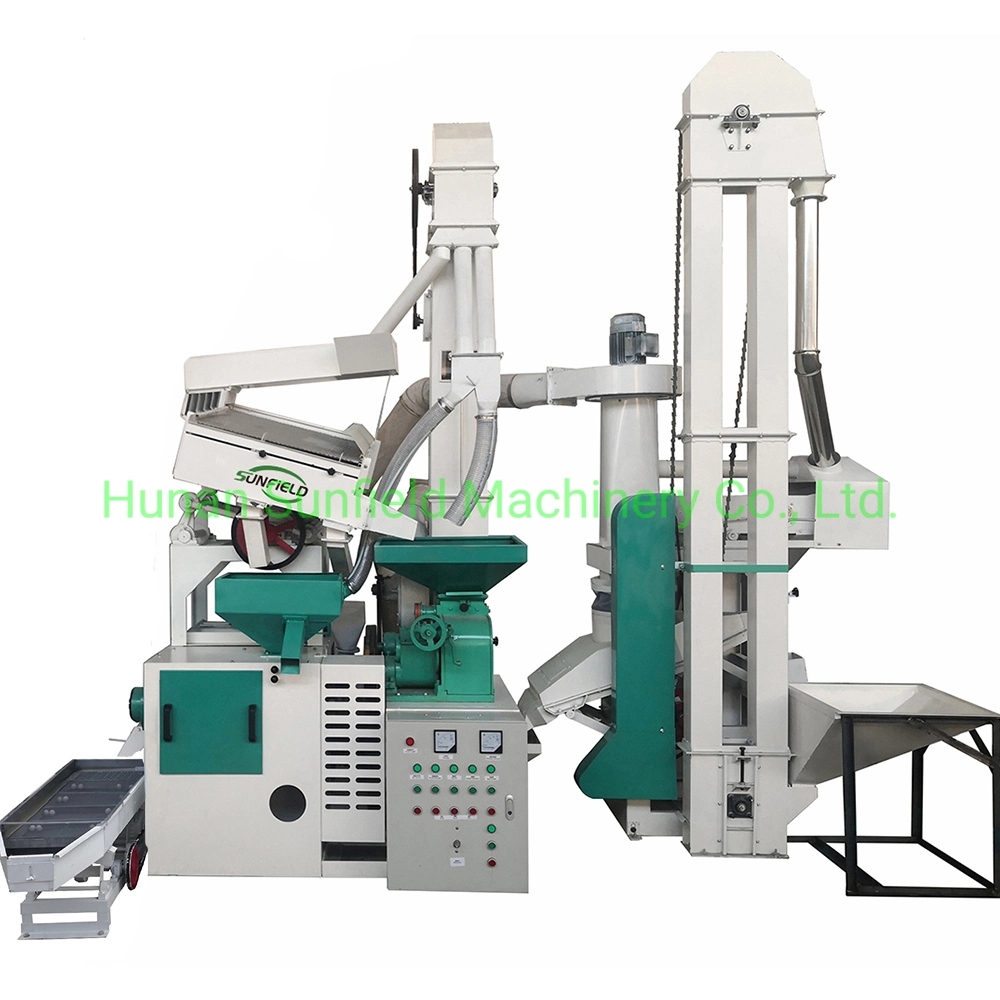 Sunfield Factory Selling Fully Automatic 600-800kg/Hour Paddy Rice Processing Milling Machine Equipment Rice Mill Rice Milling Machine Combined Rice Machine