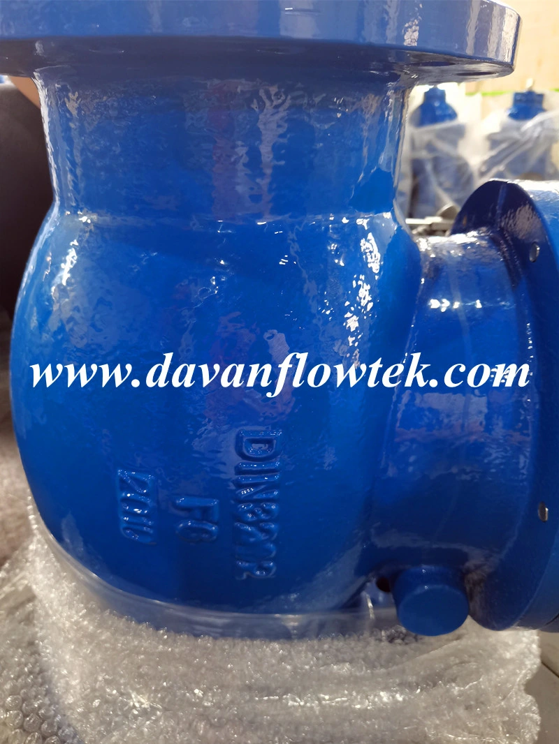 JIS 10K Handwheel Flanged End Pn10 Cast Ductile Iron Ggg50 DN 300 Wafer Water Industrial Swing Check Valve