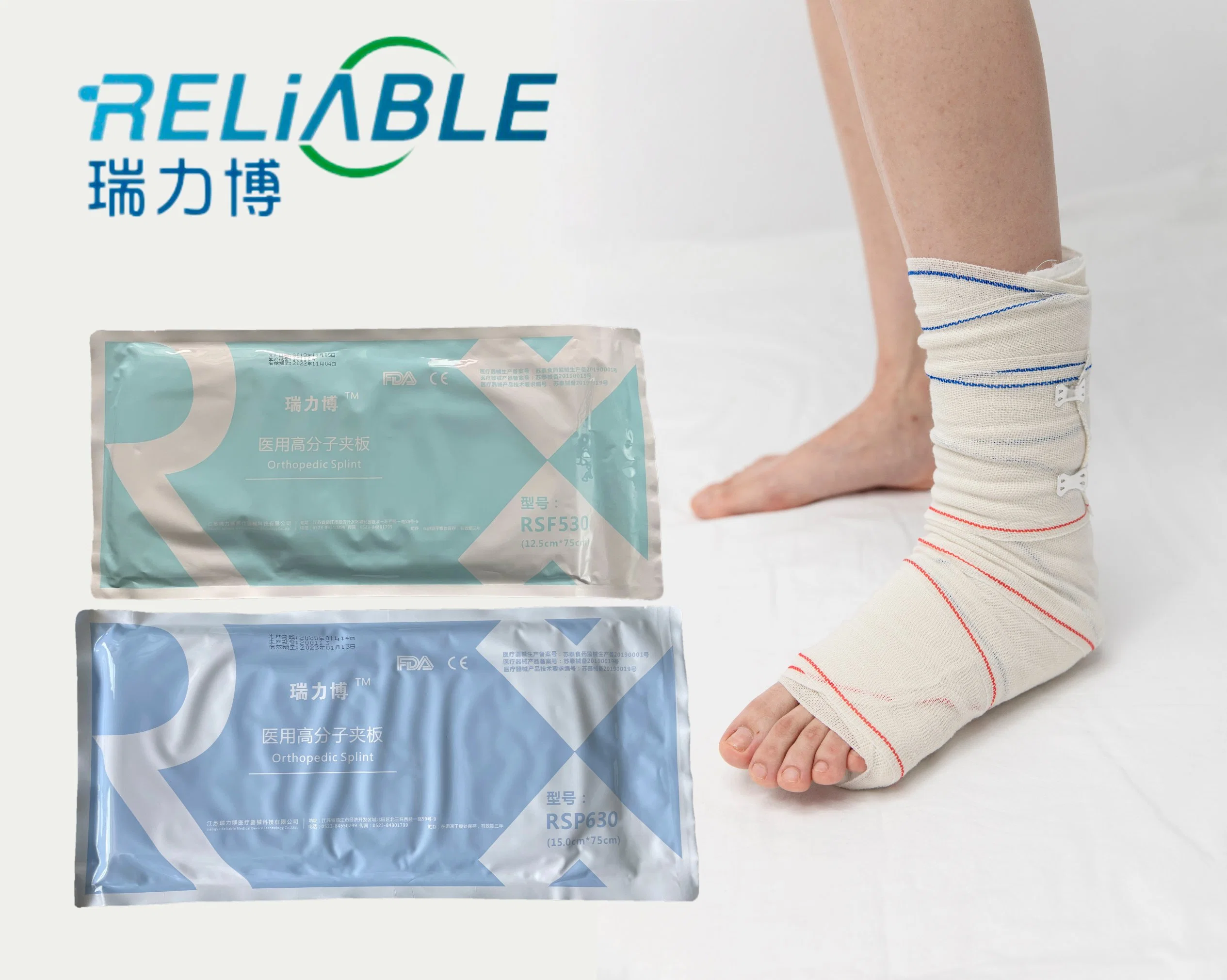 Polyester Cotton Factory Price Orthopedic Splint for Facture