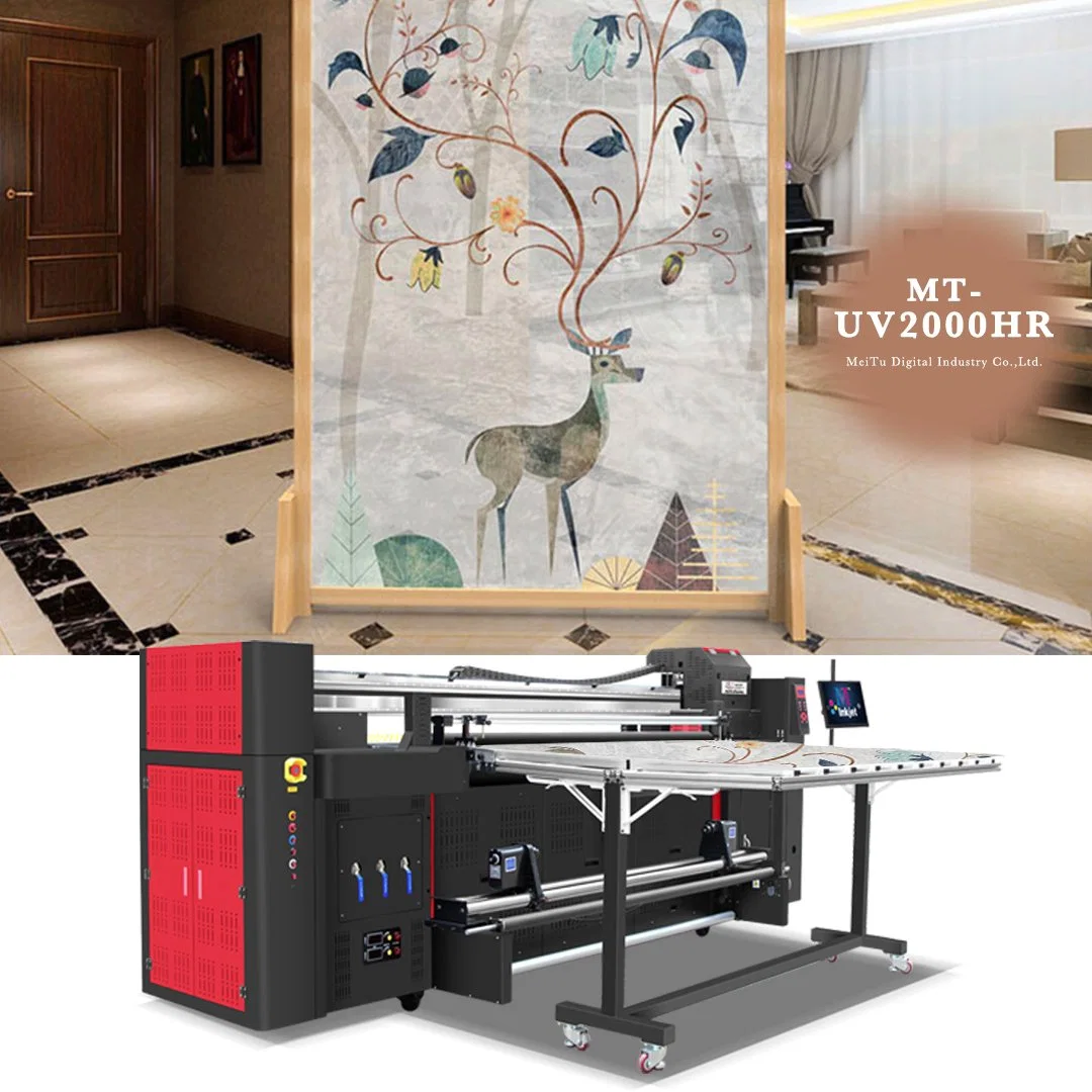 Wide Format Industrial LED UV Inkjet Digital Inkjet Ceramic Tiles 3D Printer Mt-UV2000