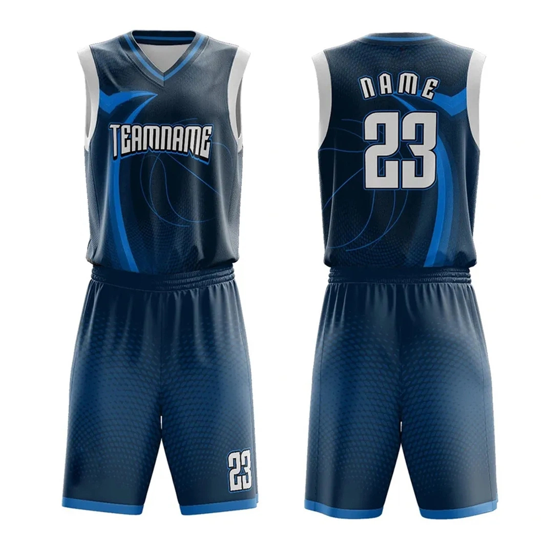 Hochwertige OEM Basketball Anzug Custom Design Sport tragen Sublimation Basketballtrikot