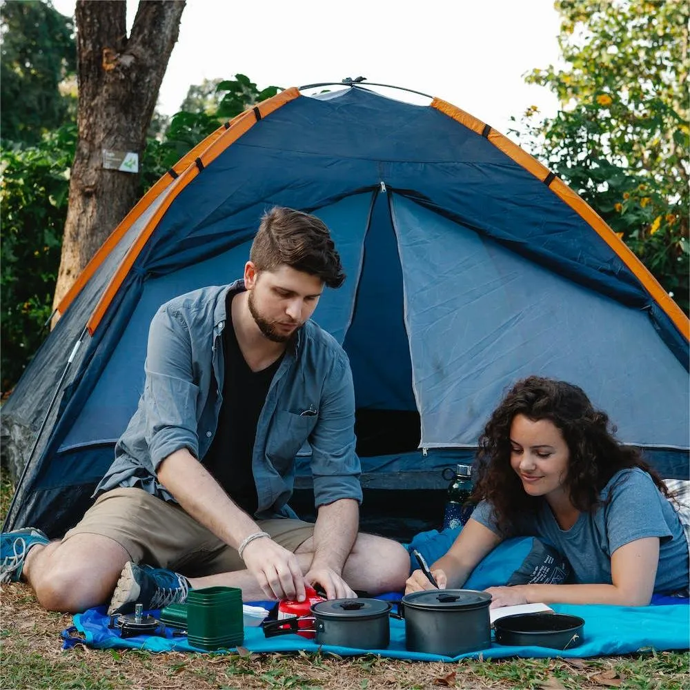 Promoción de vendedores calientes Camping de poliéster Tienda de cúpula de 2/3/4 personas