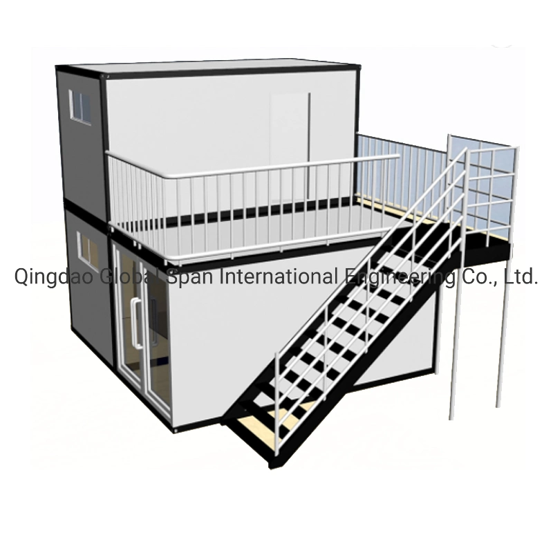 Vivienda modular de contenedor de estructura de acero ligero prefabricado para vivir en construcción