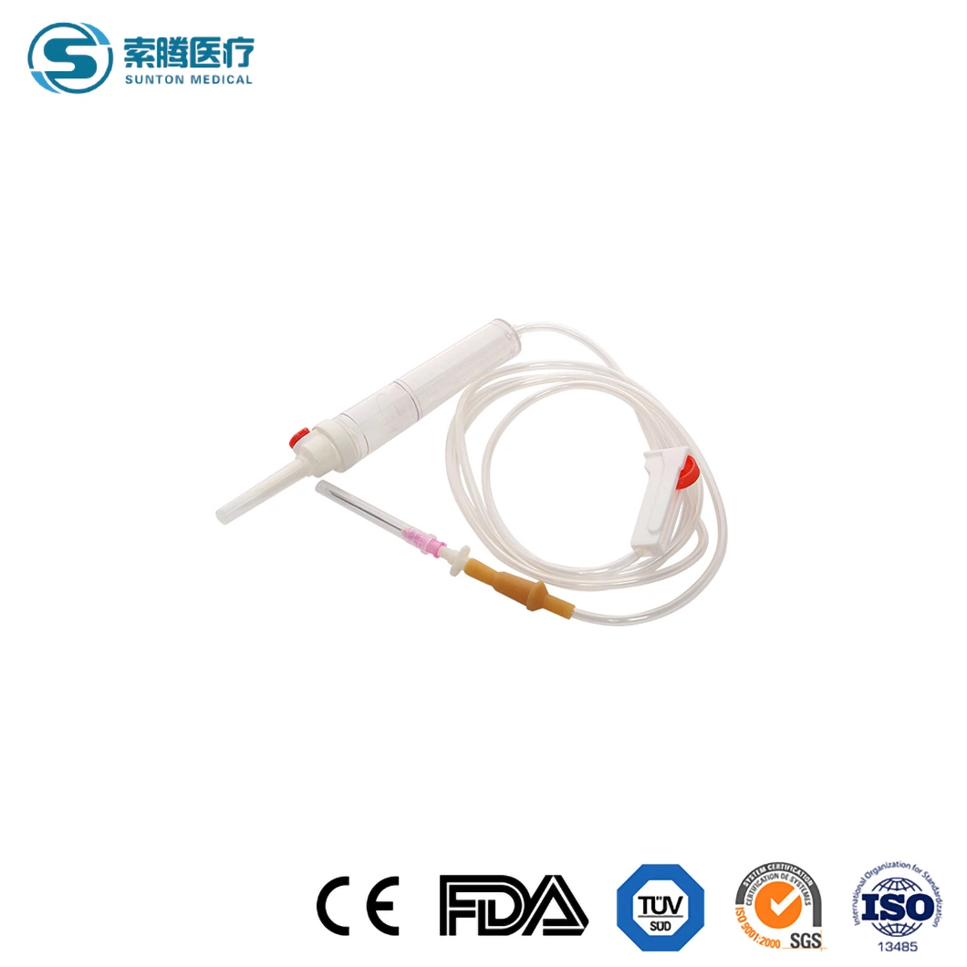 Sunton Blood Giving Set Prime China Lock Blood Transfusion Set Manufacturing Leukoreduced Filter Blood Transfusion Set for Blood Bank Blood Center