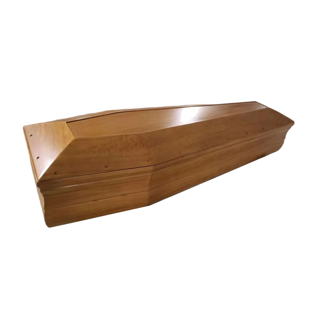 Fabricado en China Madera sólida hecha a medida Cremation Coffin Woodpine