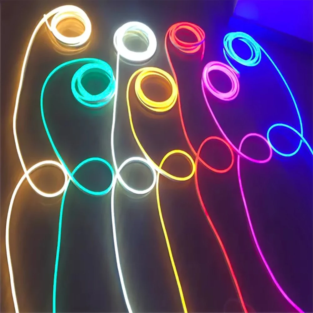 5V LED Neon Flex Sign SMD 2835 Silicone IP67 Waterproof Flexible Neon LED Strip 6*12 Cuttable USB Neon Light Strip