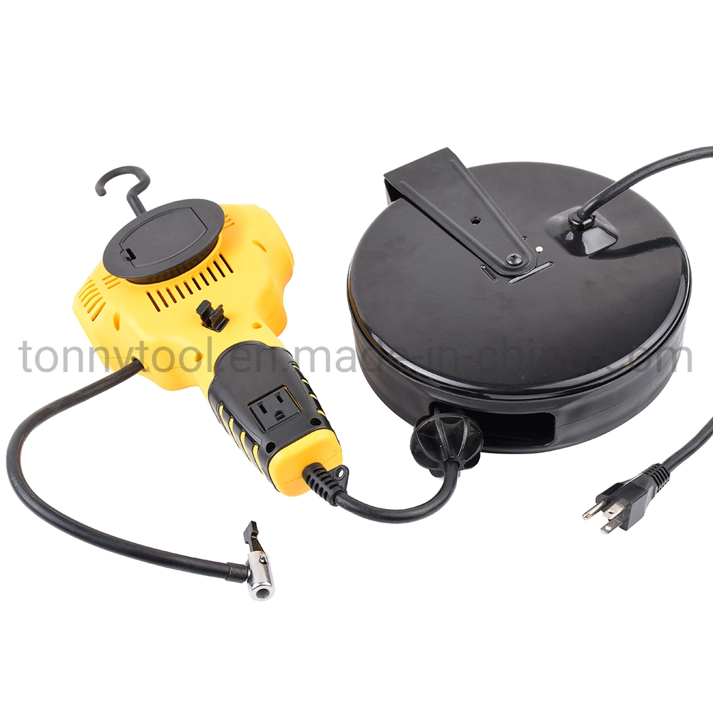 Handheld Portable Air Compressor Tire Inflator with 5W Portable COB Work Light