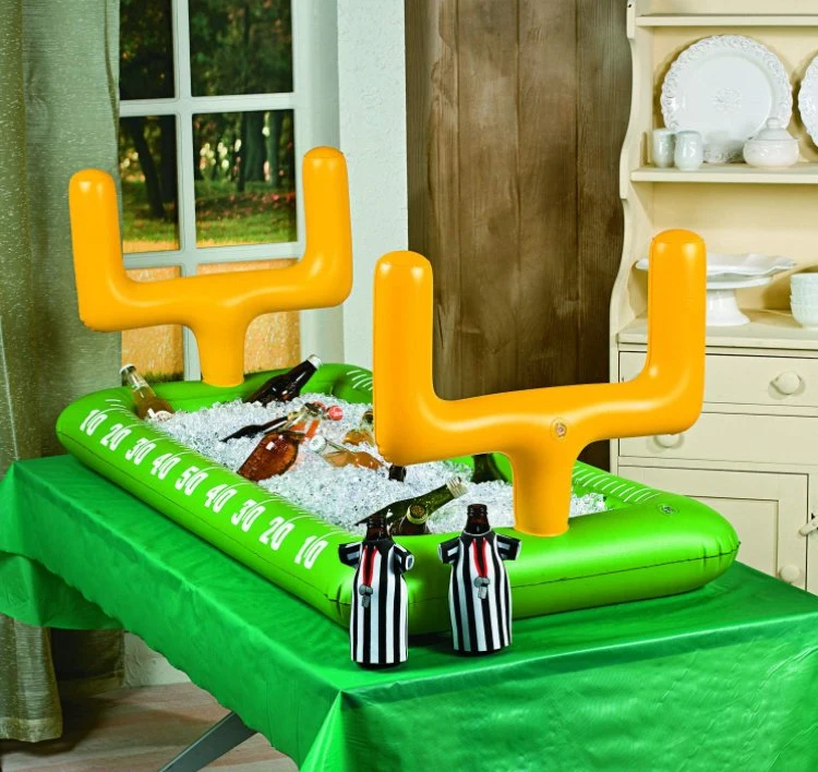 Inflatable Football Field Buffet Cooler with Goal Posts