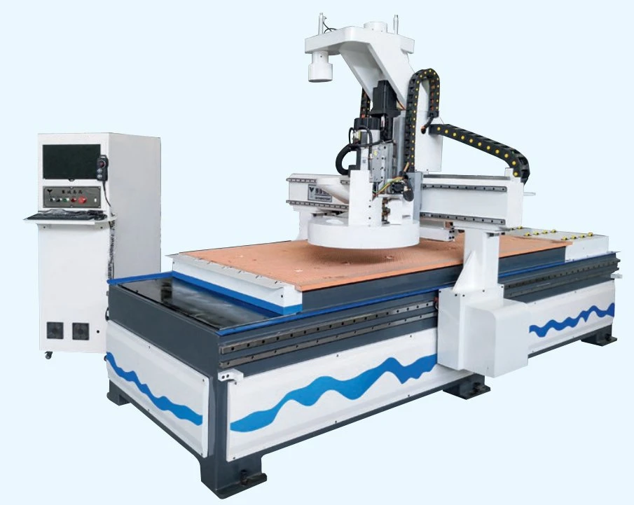 CNC Router Multi Spindle Furniture Making Equipments with 12PCS Linear Tool Magazine