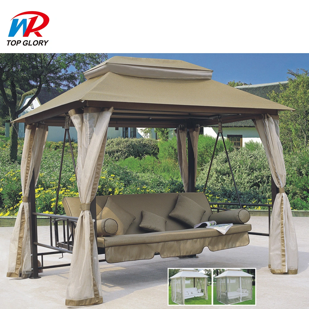 Jardín de aluminio Pérgola Gazebo impermeable