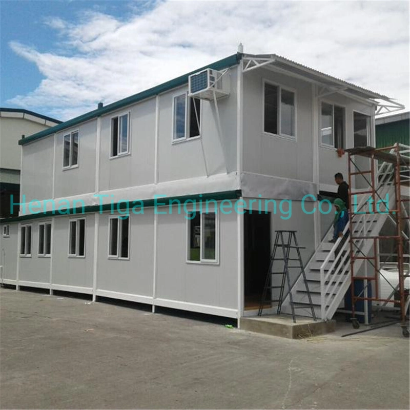 Modular de dos pisos de los trabajadores de la carga de la casa de vida de la Oficina de Obras de construcción de contenedores prefabricados