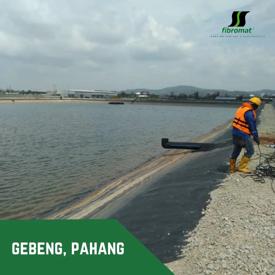 Liso 0,2mm-2,5mm Dam membrana impermeable Pond Forro impermeable para estanques Revestimiento de HDPE de lámina con ISO