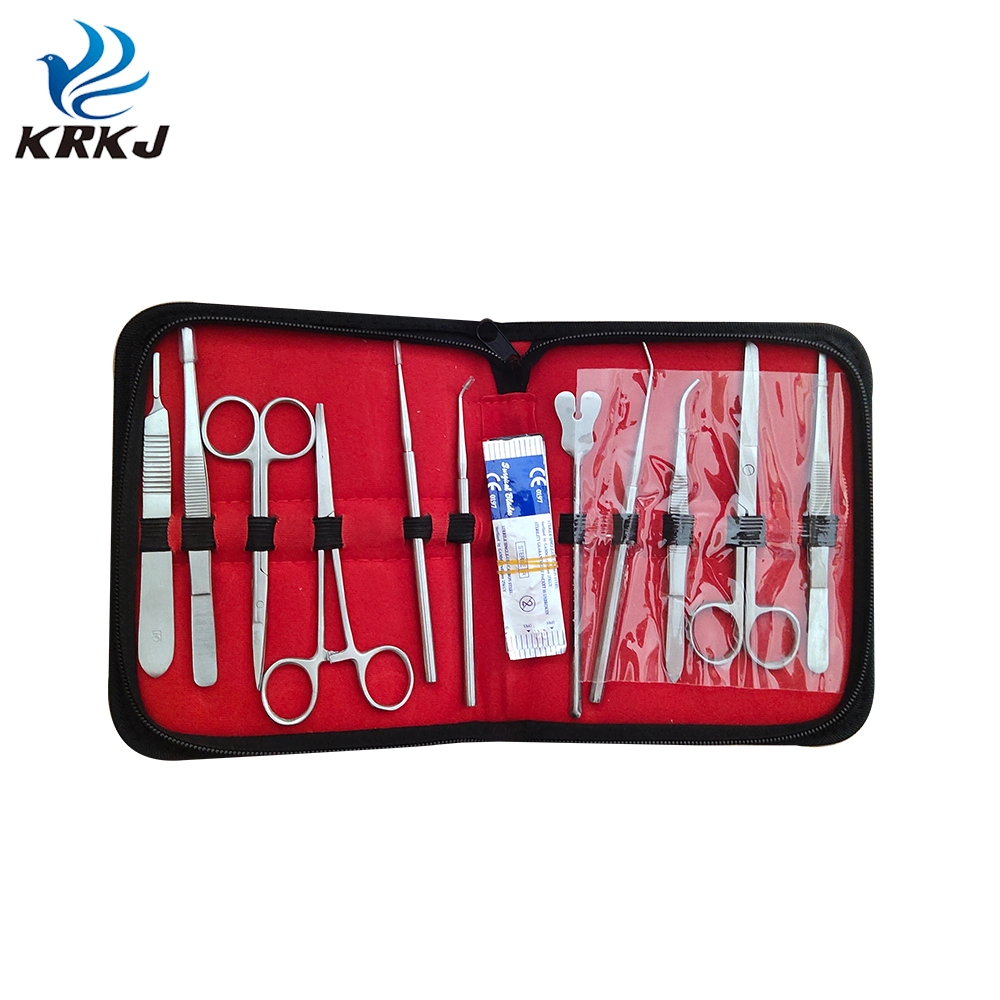 Material de Aço Inoxidável 5 PCS e 5 PCS Blades Kit de dissecação definir os instrumentos no domínio veterinário