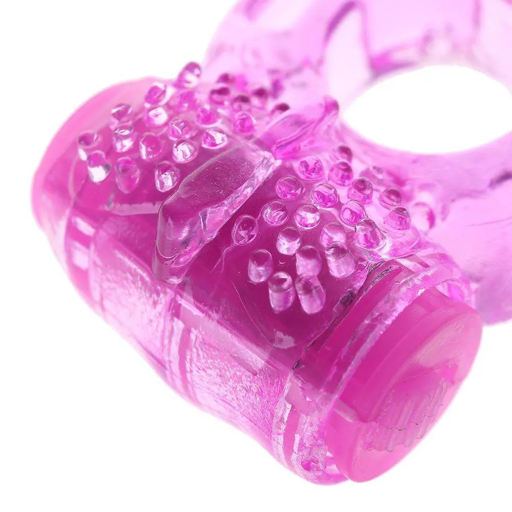 Penis Penisring Vibrator Silikon-Gummi Männliche Produkte Starke Vibration Verzögerung der Ejakulation Cock Ring für Männer Erwachsene Sex Spielzeug