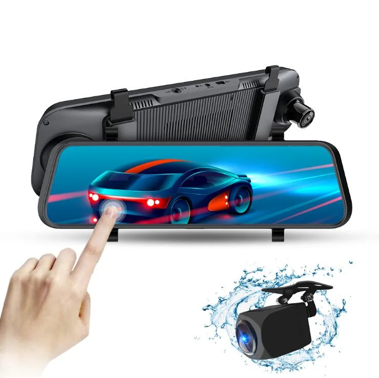 Nova Moda 9.66 polegadas Full Size Starlight Night Vision Stream Carro espelho retrovisor 1080p multimédia