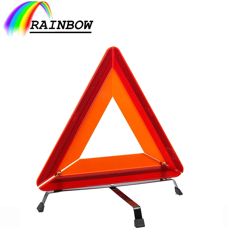 Universal Vehicle Auto Accessories Red/Orange Roadside Reflective Foldable Safety Emergency/Warning Triangle