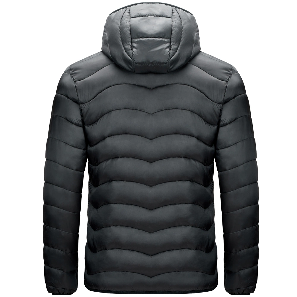 Men's Fashion Padding Nylon Jacket Winter Hood Coat