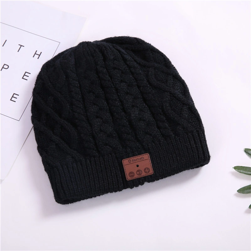 RM2 Wireless Bluetooth Beanie Hat Knit Winter Cap Built-in Stereo Earphones