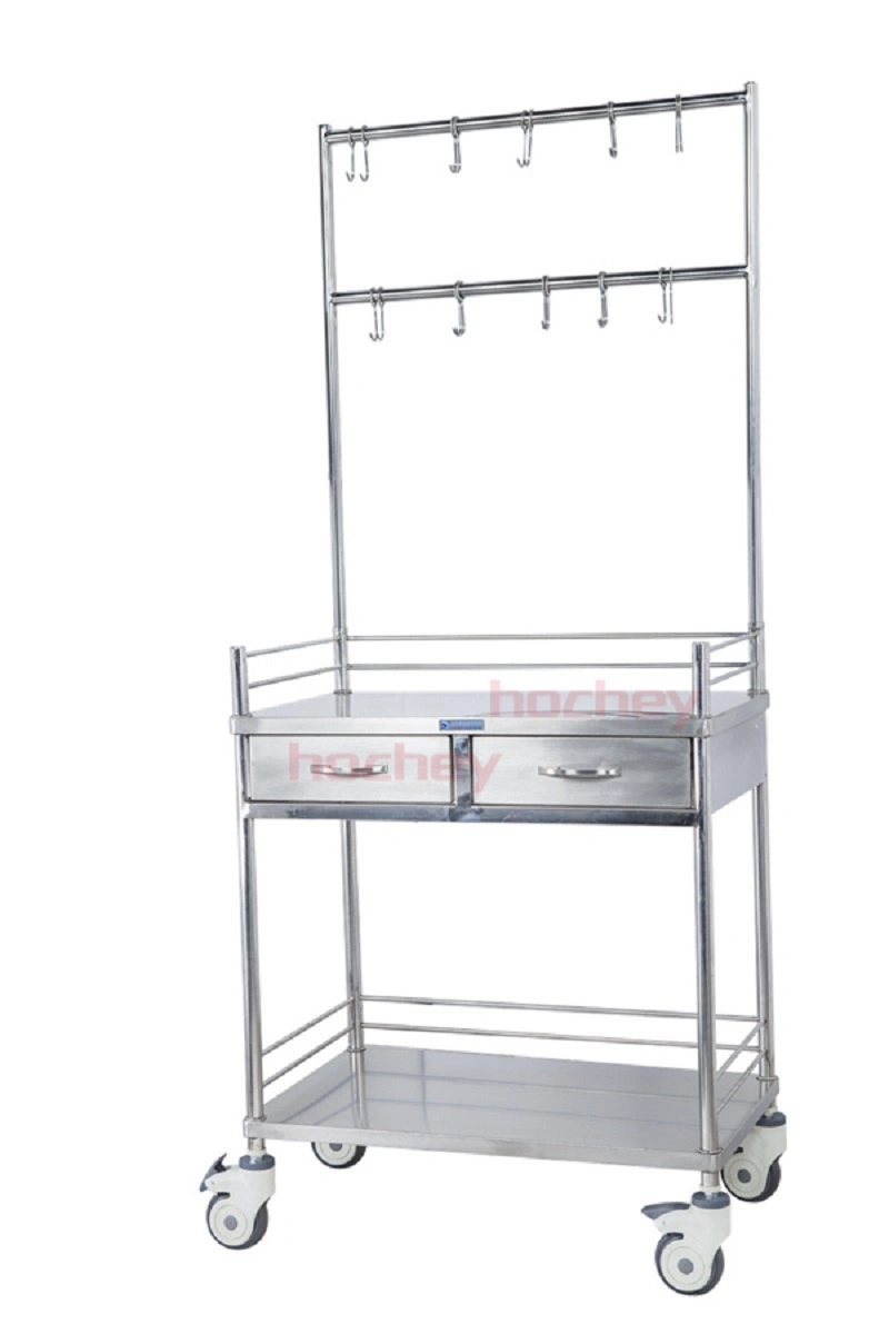 Mt Medical Hospital Stainless Steel Transfusion Trolley