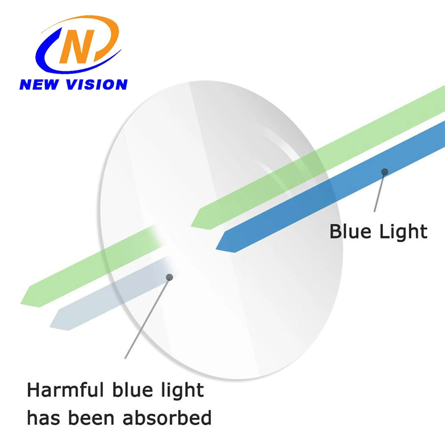 1.61 Mr-8 Blue Cut UV420 Aspheric Single Vision Smart Infrared Lens