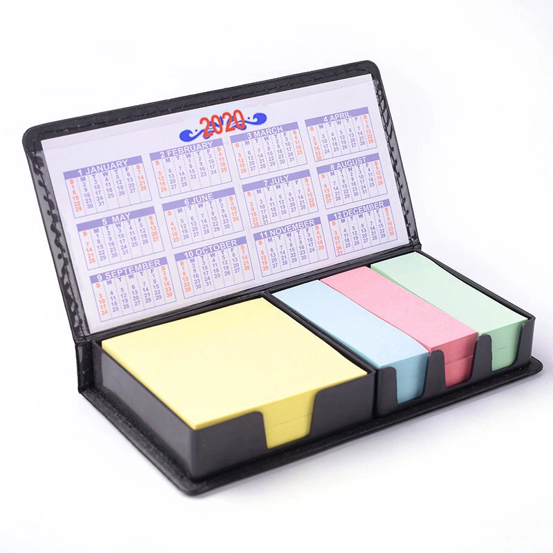 Memo Sticky Pad Set, Leather Memo Pad, Message Pad, Promotional Giveaways Sticker Note Set